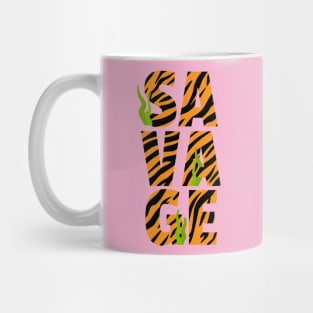 Savage Tiger Print Mug